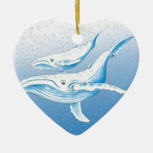 Buckel-Familie Keramik Ornament