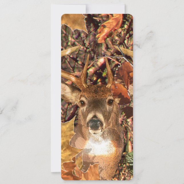 Buckel in Camouflage Weißer Schwanz Hirsch (Vorderseite)