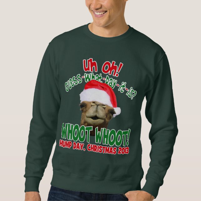 Buckel-Tageskamel-Sankt-WeihnachtsSweatshirt Sweatshirt (Vorderseite)
