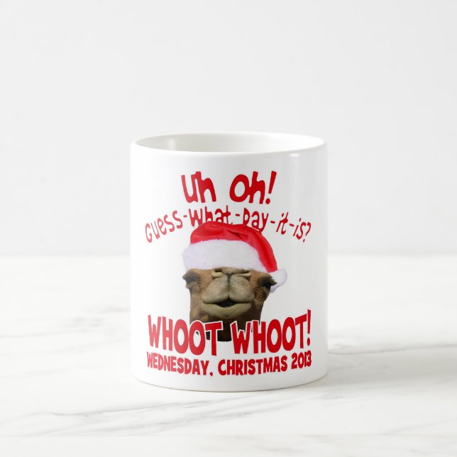 Buckel-Tageskamel-Weihnachtskaffee-Tasse 2013 Kaffeetasse (Mittel)