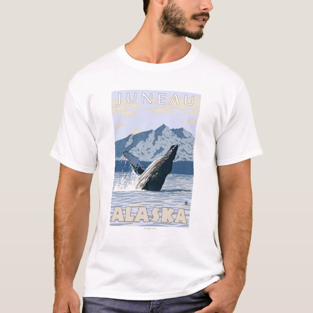 Buckel-Wal - Juneau, Alaska T-Shirt (Vorderseite)