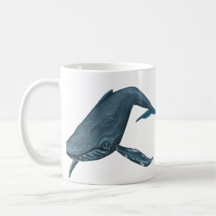Buckel-Wal-Malerei Tasse