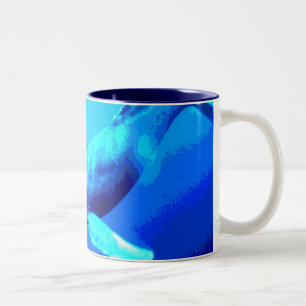 Buckel-Wal Zweifarbige Tasse