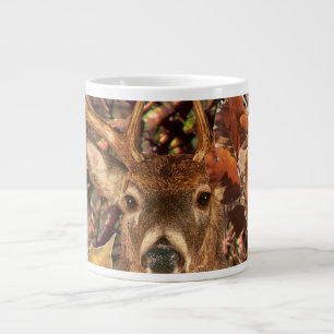 Buckeln in Herbst Camouflage Weiße Schwanz Hirsch Jumbo-Tasse