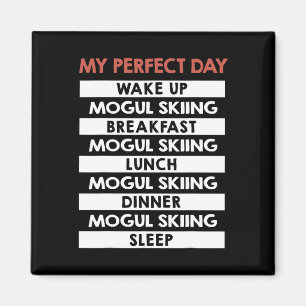 Buckelpisten-Skifahren Mein perfekter Skifahrertag Magnet