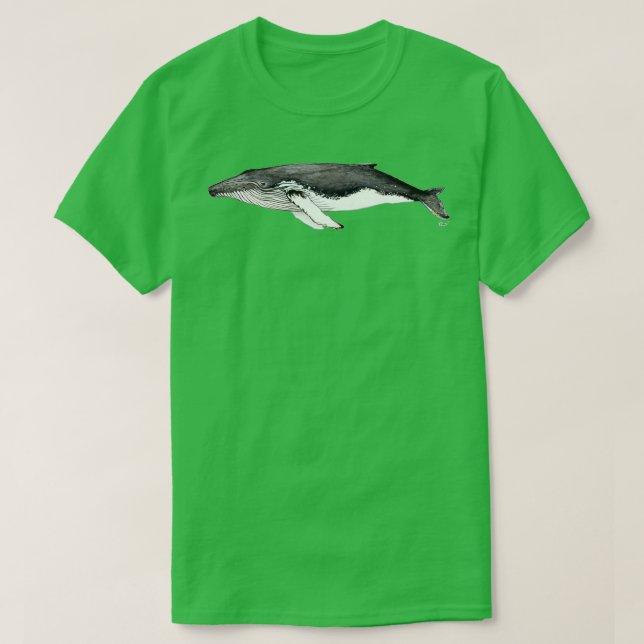 Buckelwal 50 T-Shirt (Design vorne)