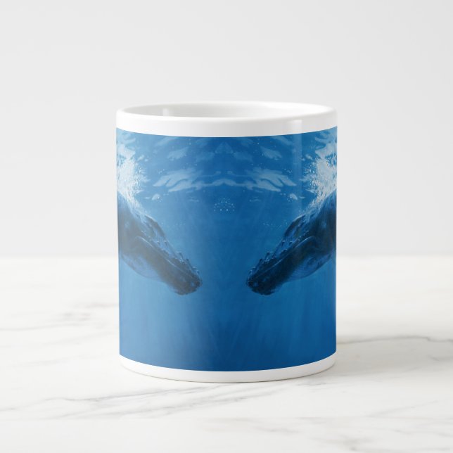 Buckelwal Jumbo-Tasse (Vorderseite)