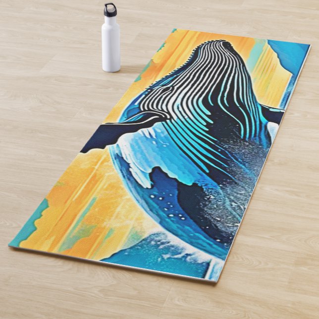 Buckelwal-Ozean-Freiheits-Sprung-Design Yogamatte (Beispiel)