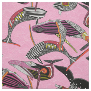 Buckelwale Pastell Magenta Stoff