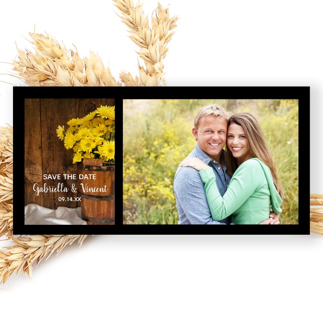 Bucket and Daisies Country Wedding Save the Date (Von Creator hochgeladen)