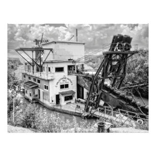 Bucket Line Gold Dredge No. 8 - Alaska Fotodruck