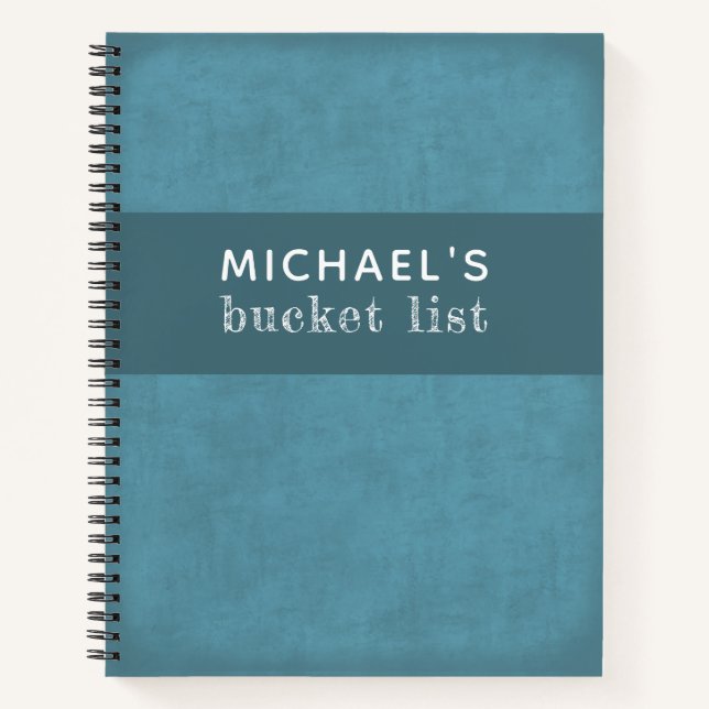 Bucket List Journal für Typ personalisiertes Noteb Notizbuch (Vorderseite)