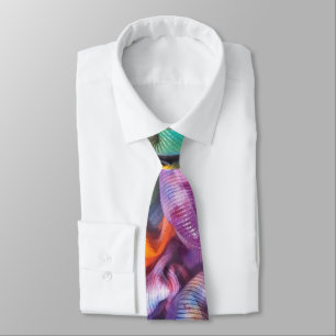 Bucket-o-Tiedye Rainbow Neck Tie Krawatte