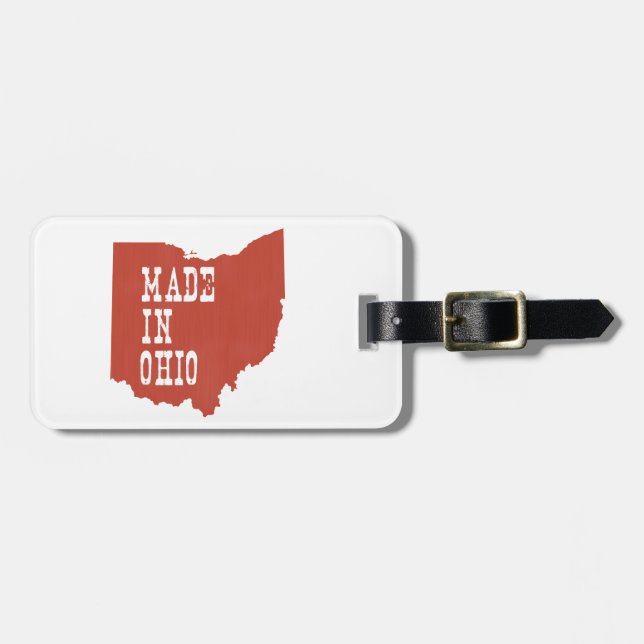 Buckeye aus Ohio Ohioan Geborenes Hocherbe Gepäckanhänger (Vorderseite horizontal)