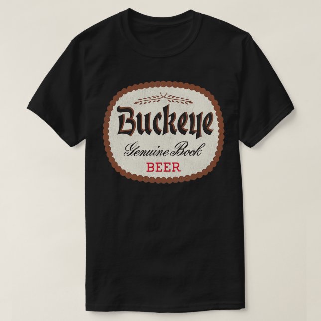 Buckeye Beer Retro Defunktional Breweriana T-Shirt (Design vorne)