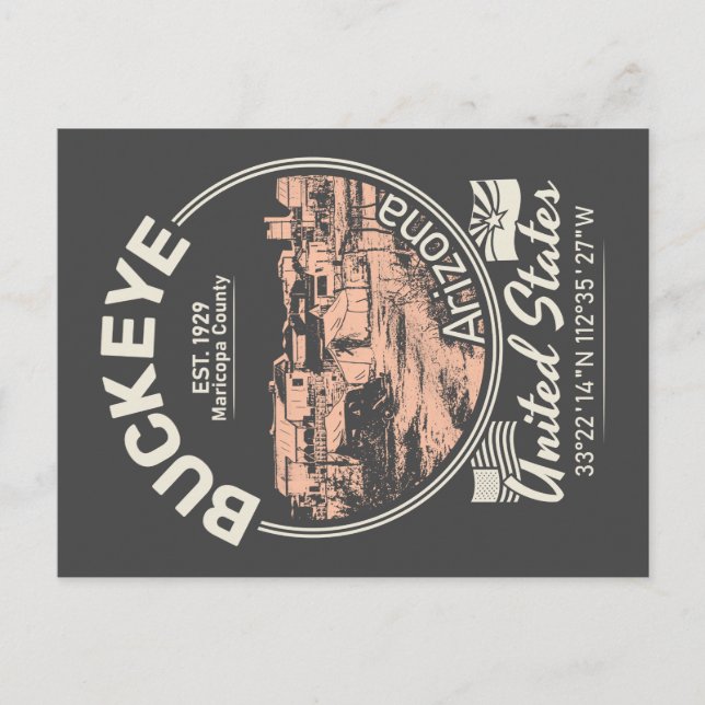 BUCKEYE CITY ARIZONA POSTKARTE (Vorderseite)