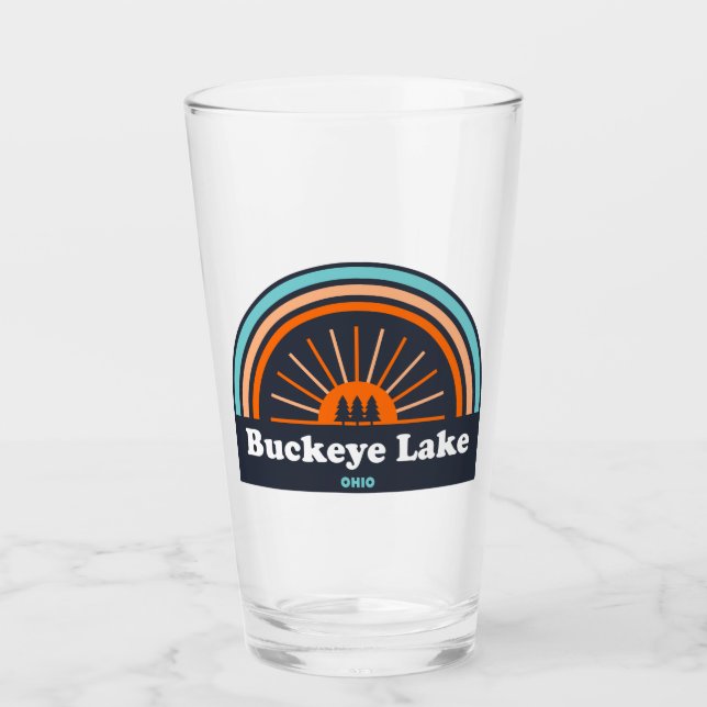 Buckeye Lake Ohio Rainbow Glas (Vorderseite)