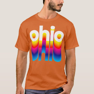 Buckeye Staatsstolz Rainbow Design I Liebe Ohio T-Shirt