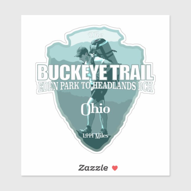 Buckeye Trail (arrowhead T) Aufkleber (Blatt)