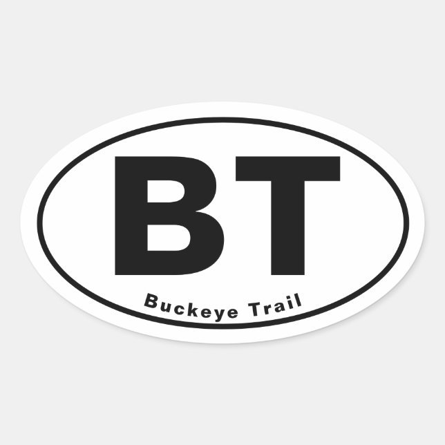 Buckeye Trail Oval Sticker (Vorderseite)