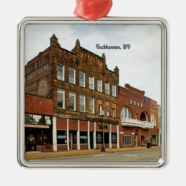 Buckhannon, West Virginia Ornament Aus Metall (Vorne)