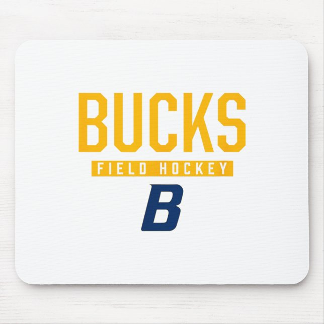 Buckhorn Bucks Logo Feldhockey Hs  Mousepad (Vorne)