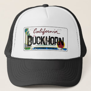 Buckhorn California-Flagge Nummernschild Hut Truckerkappe