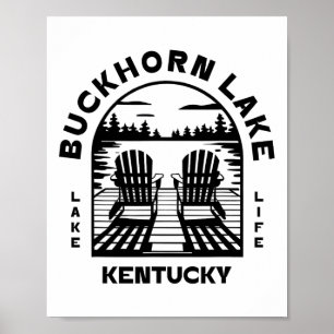 Buckhorn Lake Kentucky Outdoor-Vintage Poster