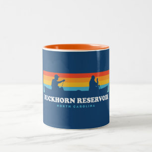 Buckhorn Reservoir North Carolina Canoe Zweifarbige Tasse