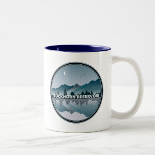 Buckhorn-Reservoir North Carolina Reflektion Zweifarbige Tasse