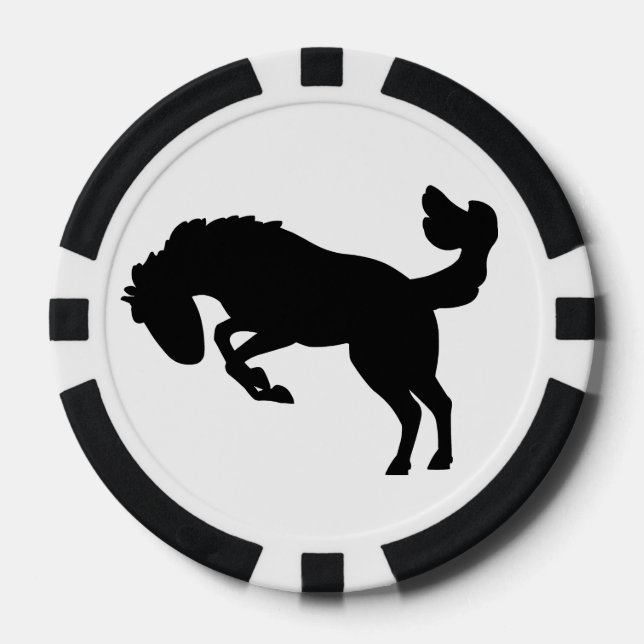 Bucking Bronco Poker Chips. Pokerchips (Vorderseite)