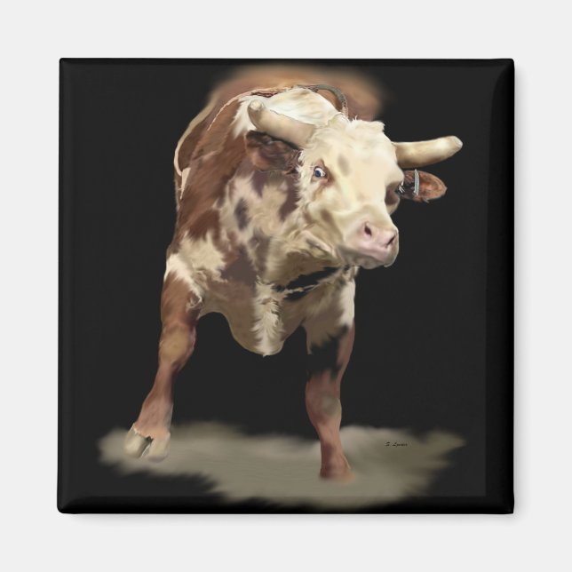 Bucking Bull Magnet (Vorne)