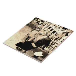 Bucking Bull Rodeo Rider Picture Fliese