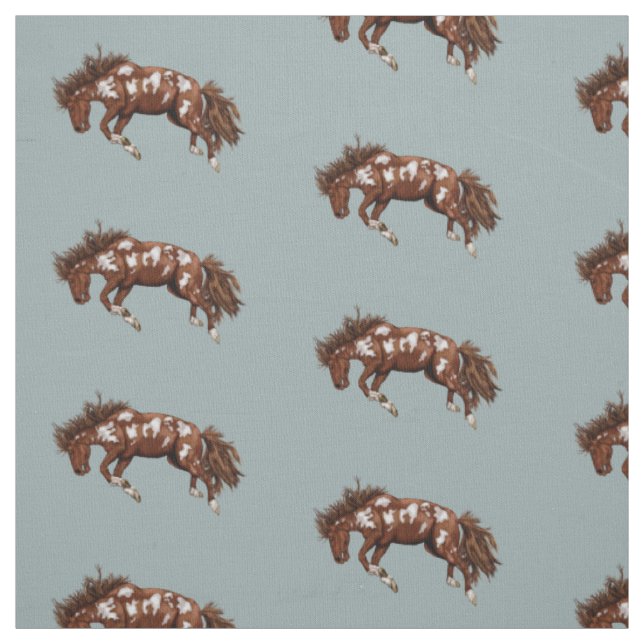 Bucking Paint Horse Stoff (Muster)