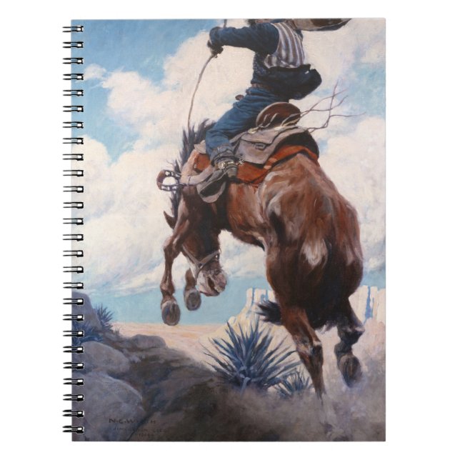 Bucking von Newell Convers Wyeth Notizblock (Vorderseite)