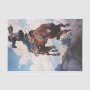 Bucking von Newell Convers Wyeth Seidenpapier