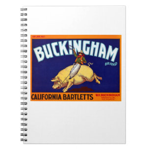 Buckingham Brand California Bartletts Notizblock