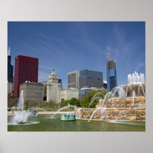 Buckingham-Brunnen in Grant Park, 2 Poster