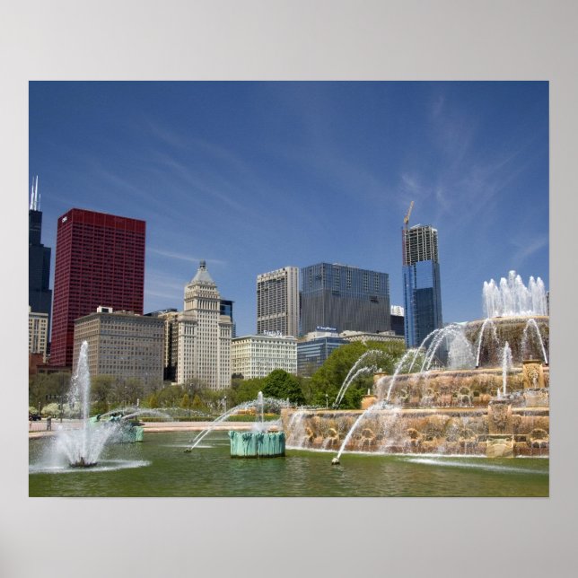 Buckingham Fotain in Grant Park, 2 Poster (Vorne)