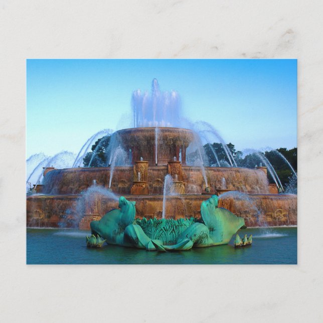 Buckingham Fountain - Chicago Postkarte (Vorderseite)