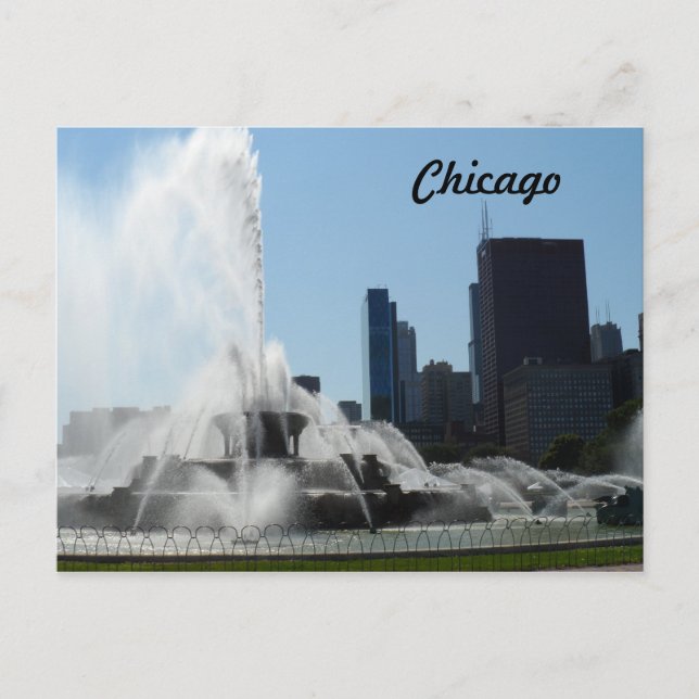 Buckingham Fountain - Chicago Postkarte (Vorderseite)