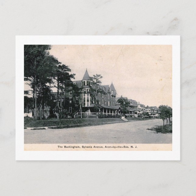 Buckingham Hotel, Avon by Sea NJ Vintag Postkarte (Vorderseite)