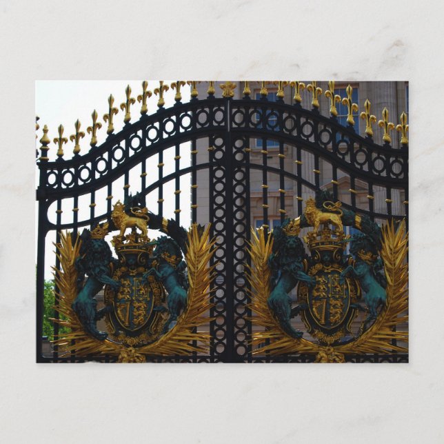 Buckingham Palace Gate Postkarte (Vorderseite)