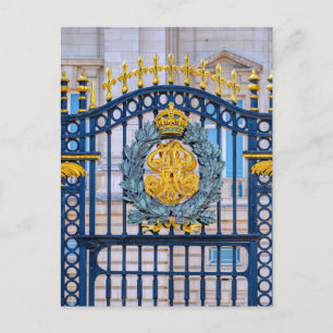 Buckingham Palace Gates, London UK Postcard Postkarte