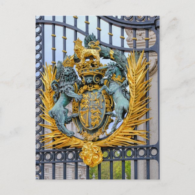 Buckingham Palace Gates, London UK Postcard Postkarte (Vorderseite)