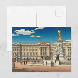 Buckingham Palace Japanese Woodblock Print Postkarte