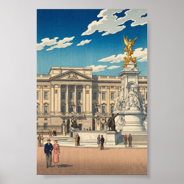 Buckingham Palace Japanischer Holzschnitt Poster (Vorne)
