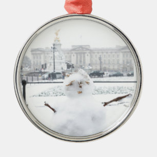 Buckingham Palace Snowman London Ornament Aus Metall