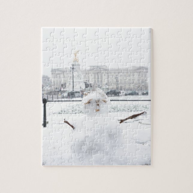 Buckingham Palace Snowman London Puzzle (Vertikal)