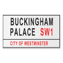 Buckingham Palace Street Sign London Old Style